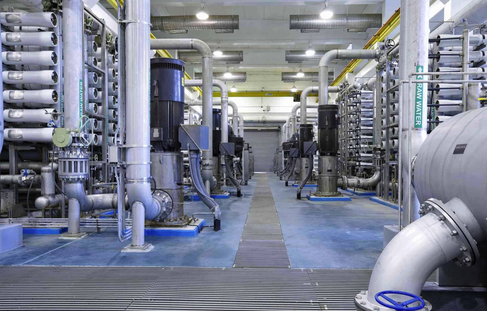 Chaine de production de membranes pour le traitement de l'eau
