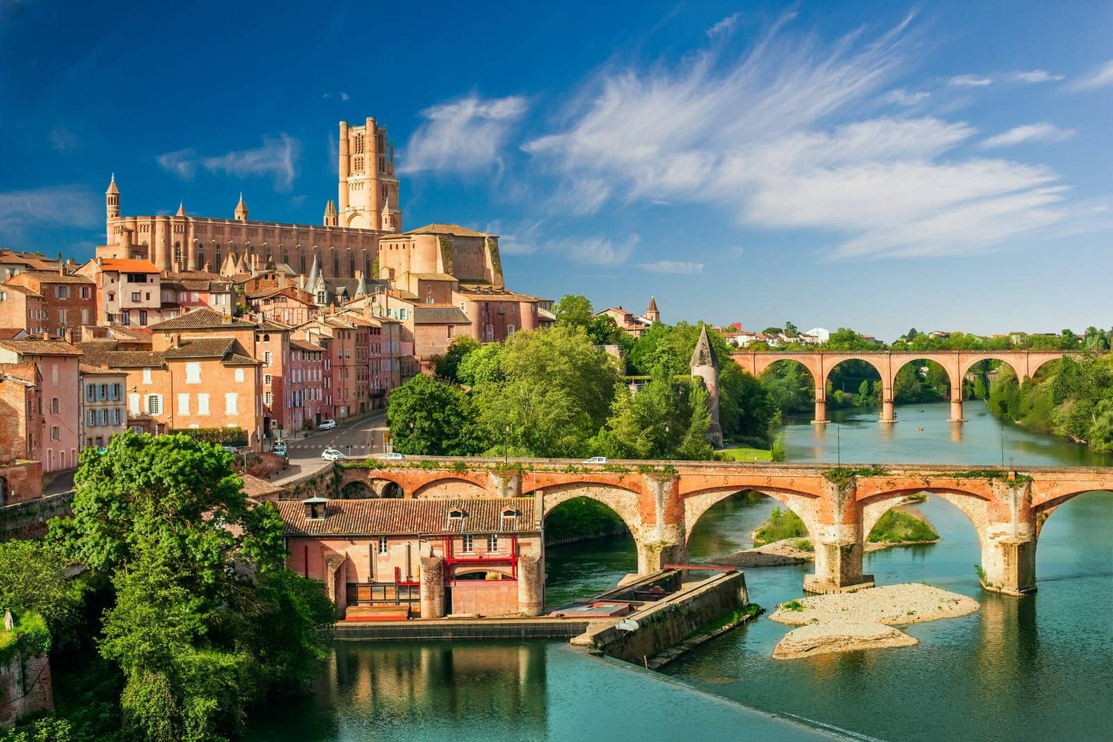 Vue de la ville d'Albi
